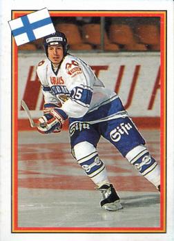 1993 Semic Hockey VM/Jaakiekon MM (Swedish/Finnish) Stickers #64 Pauli Järvinen Front