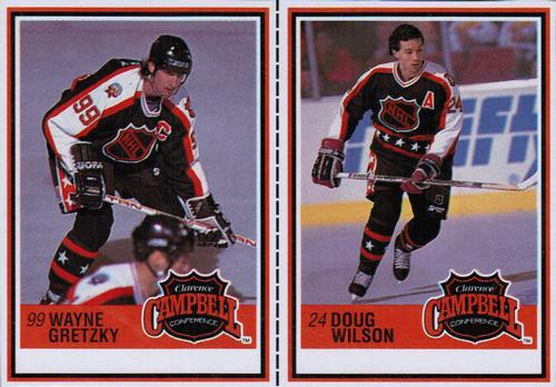 1990-91 Kraft - Panels #66 / 77 Wayne Gretzky / Doug Wilson Front