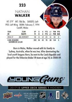 2017-18 Upper Deck #223 Nathan Walker Back