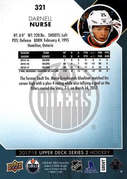 2017-18 Upper Deck #321 Darnell Nurse Back