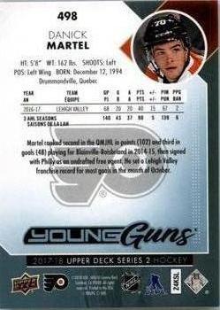 2017-18 Upper Deck #498 Danick Martel Back