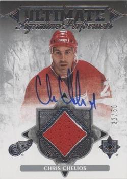 2016-17 Upper Deck Ultimate Collection - Ultimate Performers Autographs Jersey #UPA-CC Chris Chelios Front