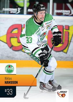 2014-15 HockeyAllsvenskan #HA-222 Niklas Hansson Front