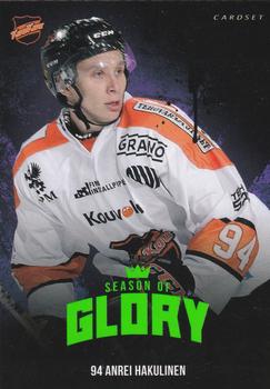 2017-18 Cardset Finland - Season of Glory #SOG7 Anrei Hakulinen Front