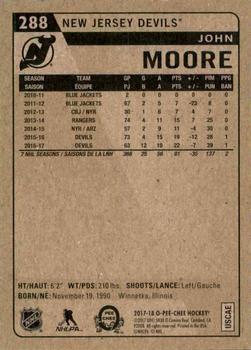 2017-18 O-Pee-Chee - Retro #288 John Moore Back