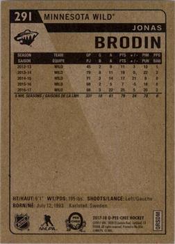 2017-18 O-Pee-Chee - Retro #291 Jonas Brodin Back