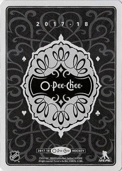 2017-18 O-Pee-Chee - Playing Cards Foil #4♥ Max Domi Back