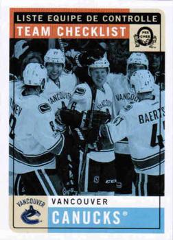 2017-18 O-Pee-Chee - Retro Blank Back #NNO Vancouver Canucks Front