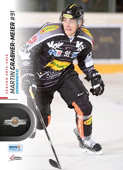 2015-16 Playercards Premium (EBEL) #EBEL-146 Martin Grabher-Meier Front