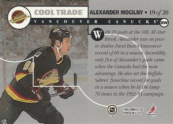 1995-96 NHL / NHLPA Cool Trade #19 Alexander Mogilny Back