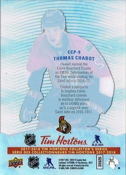 2017-18 Upper Deck Tim Hortons - Clear Cut Phenoms #CCP-9 Thomas Chabot Back