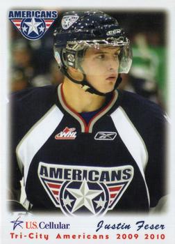 2009-10 Grandstand Tri-City Americans (WHL) #16 Justin Feser Front