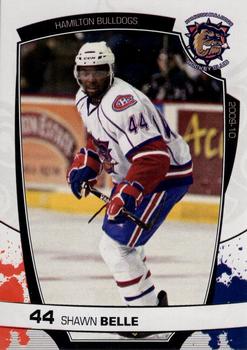 2009-10 Extreme Hamilton Bulldogs (AHL) #NNO Shawn Belle Front