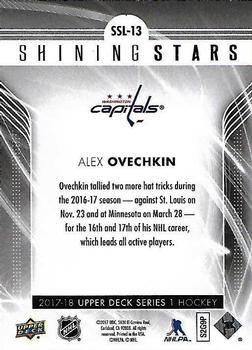 2017-18 Upper Deck - Shining Stars #SSL-13 Alex Ovechkin Back