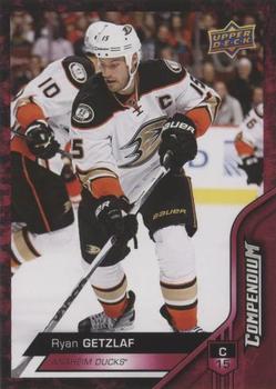 2016-17 Upper Deck Compendium - Red #1 Ryan Getzlaf Front