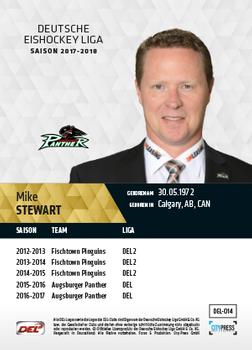 2017-18 Playercards (DEL) #DEL-014 Michael Stewart Back