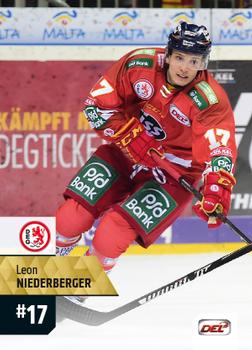 2017-18 Playercards (DEL) #DEL-053 Leon Niederberger Front