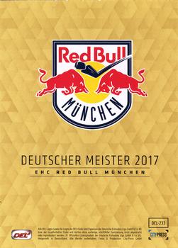 2017-18 Playercards (DEL) #DEL-233 Jakob Mayenschein Back