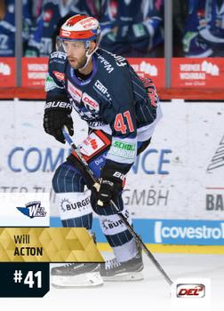 2017-18 Playercards (DEL) #DEL-457 Will Acton Front