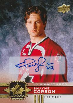 2017-18 Upper Deck Team Canada - Gold Foil Signatures #76 Shayne Corson Front