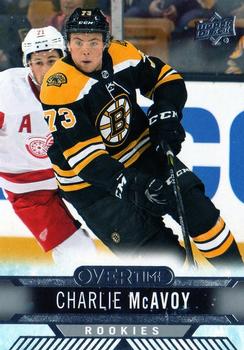 2017-18 Upper Deck Overtime #110 Charlie McAvoy Front