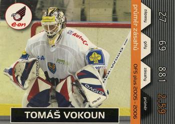 2005-06 Czech OFS - Goals Against Leaders #13 Tomas Vokoun Front