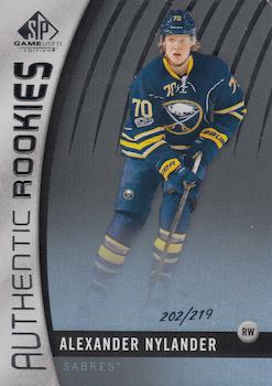 2017-18 SP Game Used - Authentic Rookies Rainbow #182 Alexander Nylander Front