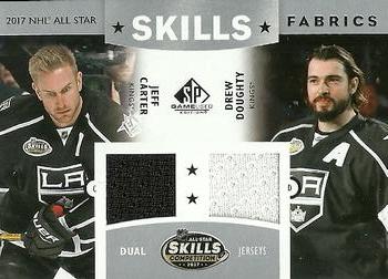 2017-18 SP Game Used - 2017 NHL All-Star Skills Fabrics Dual #AS2-CD Jeff Carter / Drew Doughty Front