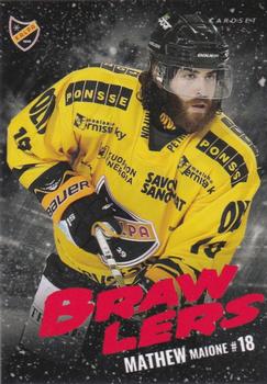 2017-18 Cardset Finland - Brawlers #BR6 Mathew Maione Front
