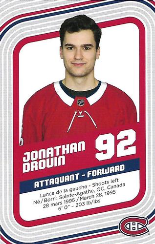 2017-18 Montreal Canadiens #NNO Jonathan Drouin Back