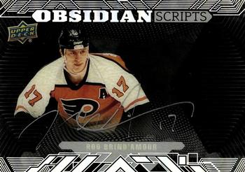 2017-18 SPx - UD Black Obsidian Scripts Autographs #OS-RB Rod Brind'Amour Front