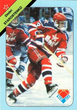 1992 Red Ace Russian Hockey Stars #25 Dmitri Starostenko Front