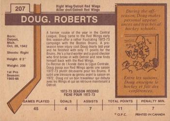 1973-74 O-Pee-Chee - Light Backs #207 Doug Roberts Back