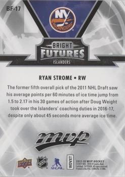 2017-18 Upper Deck MVP - Bright Futures #BF-17 Ryan Strome Back