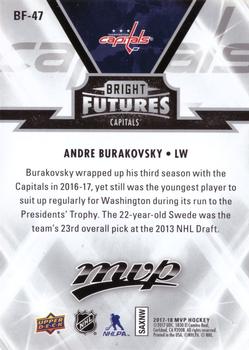 2017-18 Upper Deck MVP - Bright Futures #BF-47 Andre Burakovsky Back
