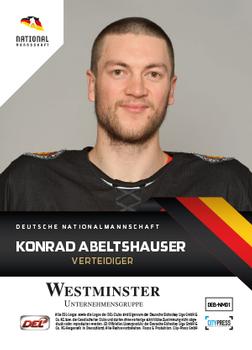2017-18 Playercards (DEL) - DEB #DEL-NM01 Konrad Abeltshauser Back