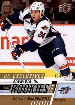 2017-18 Upper Deck CHL - UD Exclusives #326 Mathew MacDougall Front