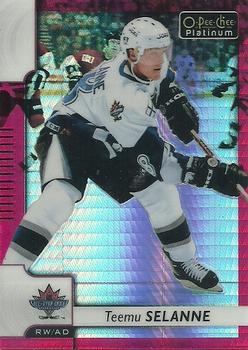 2017-18 O-Pee-Chee Platinum - Red Prism #147 Teemu Selanne Front