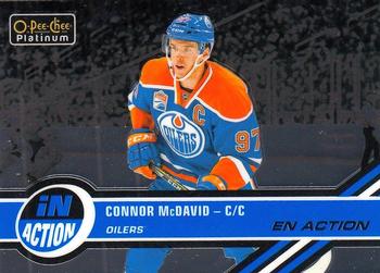2017-18 O-Pee-Chee Platinum - In Action #IA-9 Connor McDavid Front