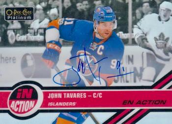 2017-18 O-Pee-Chee Platinum - In Action Rainbow Autograph #IA-20 John Tavares Front