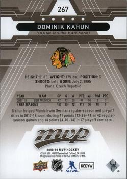 2018-19 Upper Deck MVP #267 Dominik Kahun Back