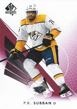 2017-18 SP Authentic - Limited Red #14 P.K. Subban Front