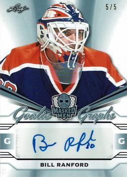 2017-18 Leaf Masked Men - Goalie Graphs Platinum #GGR-BR1 Bill Ranford Front