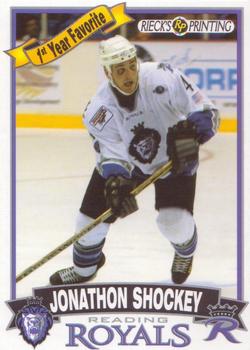 2002-03 Rieck's Printing Reading Royals (ECHL) #NNO Jonathon Shockey Front