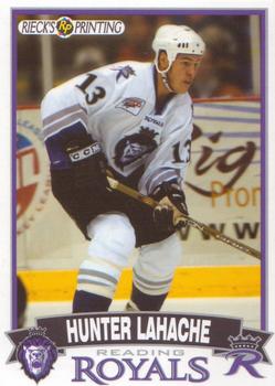 2002-03 Rieck's Printing Reading Royals (ECHL) #NNO Hunter Lahache Front