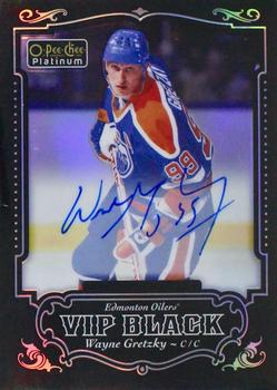 2016-17 O-Pee-Chee Platinum - Platinum VIP Black Autos #VIP-30 Wayne Gretzky Front