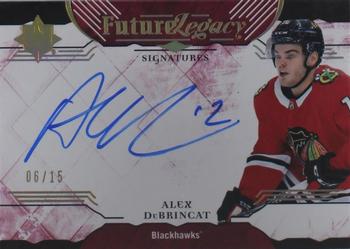 2017-18 Upper Deck Ultimate Collection - Future Legacy Signatures Red #FLS-AD Alex DeBrincat Front