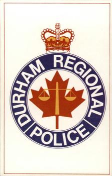 1981-82 Oshawa Generals (OHL) Police #25 Durham Regional Police Front