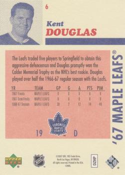 2007 Upper Deck 1967 Toronto Maple Leafs #6 Kent Douglas Back