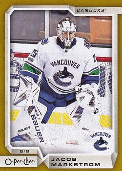 2018-19 O-Pee-Chee - Gold Border Glossy #69 Jacob Markstrom Front